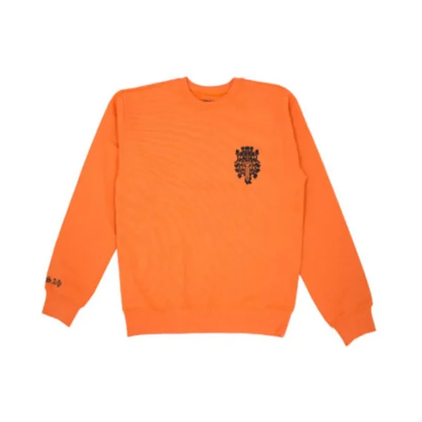 Chrome Hearts Vine Dagger Crewneck Sweatshirt – Orange