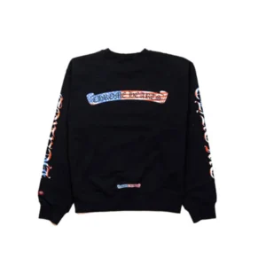 Chrome Hearts Matty Boy America Crewneck Sweatshirt – Black