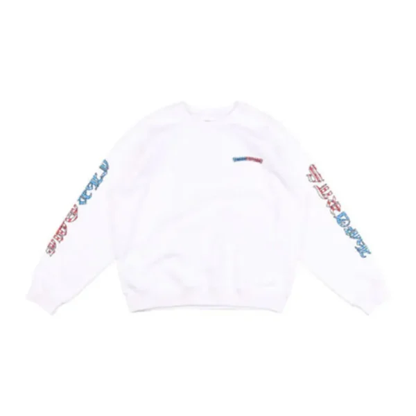 Chrome Hearts Matty Boy America Crewneck Sweatshirt – White