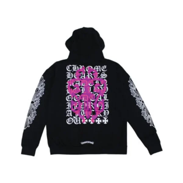 Chrome Hearts Eye Chart Dagger Zip up Hoodie – Black