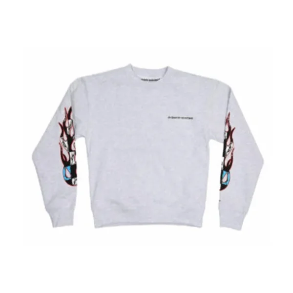 Chrome Hearts Matty Boy Brain Crewneck – Heather Grey