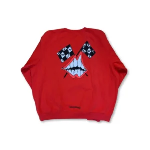 Chrome Hearts Matty Boy Chomper Crewneck Sweatshirt – Red