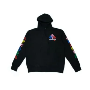 Chrome Hearts Multi Color Cross Cemetery Hoodie – Black