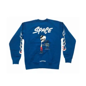 Chrome Hearts Matty Boy Space Crewneck Sweatshirt – Blue