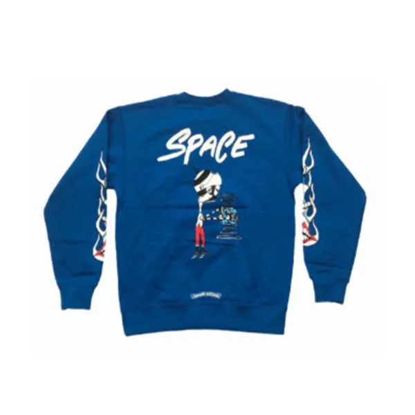 Chrome Hearts Matty Boy Space Crewneck Sweatshirt – Blue