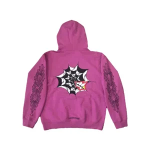 Chrome Hearts Matty Boy Spider Web Hoodie – Purple