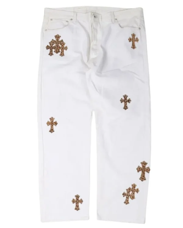 Chrome Hearts Levis Leopard Cross Patch Jeans