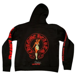 Chrome Hearts x Deadly Doll Online Exclusive Hoodie ‘Black Red’